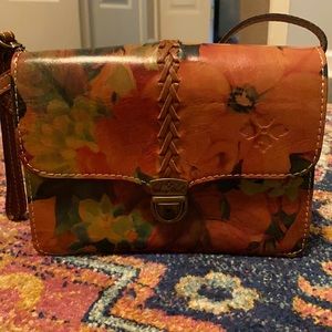 Patricia Nash leather crossbody organizer